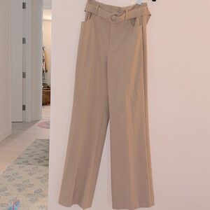 BNWT ZARA TAN BELTED PANTS/ S❤️